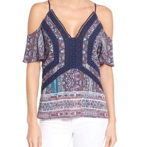 Chelsea28 cold shoulder blouse